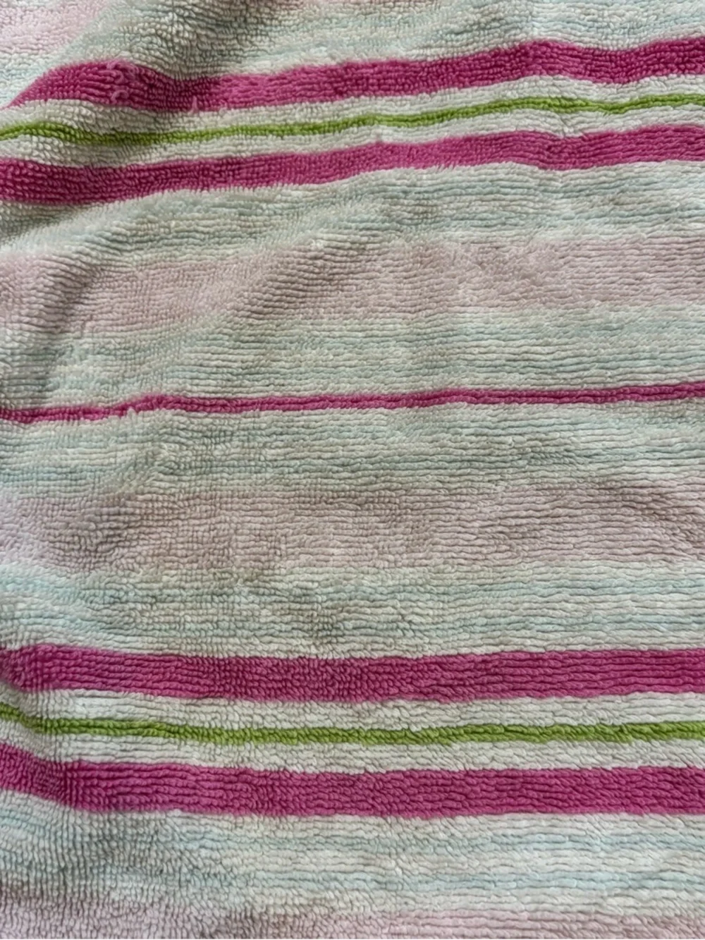 Lot of two Pottery Barn Kids Striped Hand Towels